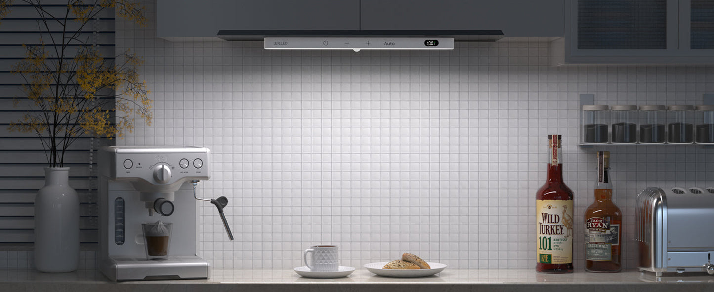 WILLED Motion Sensor Cabinet Light Battery Display