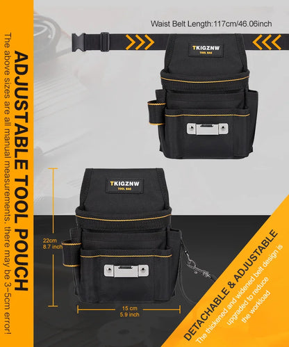 TKIGZNW Tool Belt Tool Bag Tool Belt Pouch/Utility Belt/Work Apron for Carpenter and Gardener