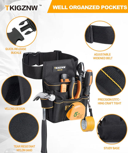 TKIGZNW Tool Belt Tool Bag Tool Belt Pouch/Utility Belt/Work Apron for Carpenter and Gardener