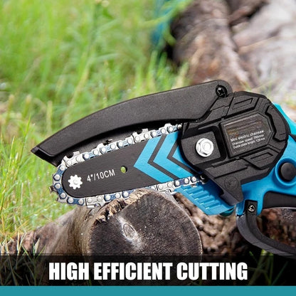 Mini Chainsaw,Portable Electric Chainsaws Cordless,Handheld Chain Saw Pruning Shears Chain Saws for Tree Branches,Courtyar